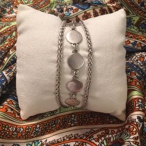 Luck Brand Silver Clasp Bracelet